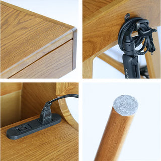 ICHIBA RASIC Mirror Dresser with Stool