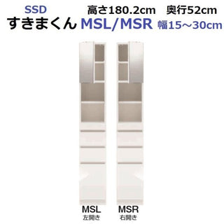 Fujii Sukiman-kun Slim Mirror Door Cabinet