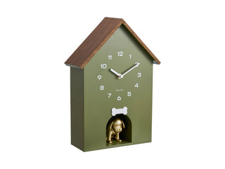 Karlsson Wall Clock Dog House with wooden roof 小狗鐘