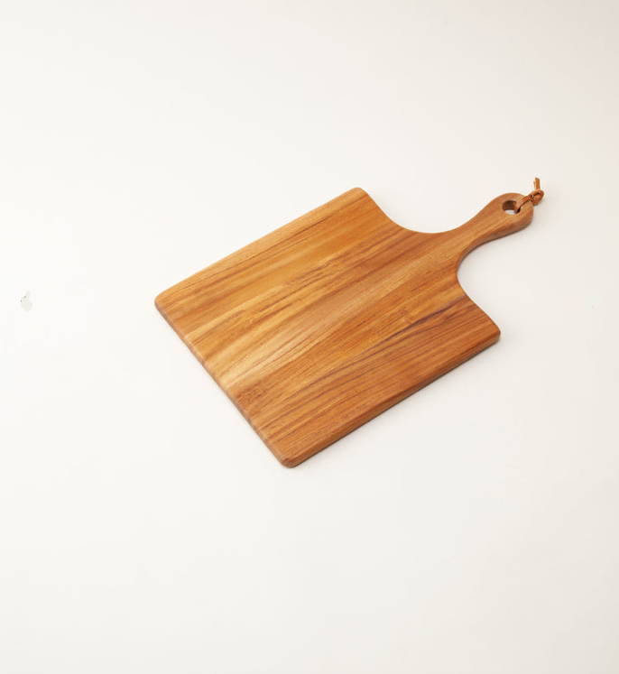 ASPLUND Wood Collection Teak Handle Cutting Board