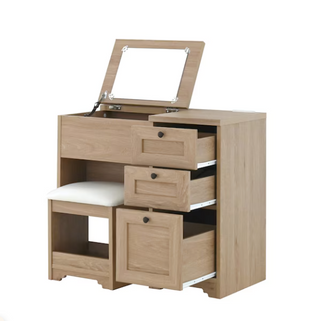 Sato Sangyo ANRI Desk Dresser Set (with Stool)
