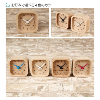 KATOMOKU 加藤木工 Mini Clock 角