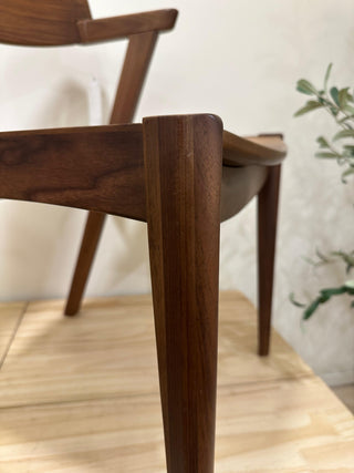 Clearance Sale - 1-Style Urban Short Arm Chair-Walnut