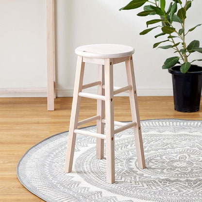 Room Essence Natural Counter Stool Set NET-588WH