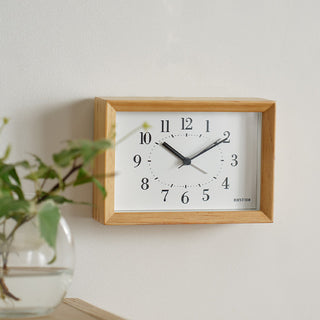 RHYTHM A Series Wooden Table Clock 麗聲座枱木鐘