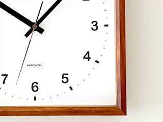 KATOMOKU 加藤木工 Muku Square clock - WH 掛墻鐘