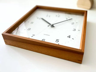 KATOMOKU 加藤木工 Muku Square clock - WH 掛墻鐘