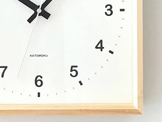 KATOMOKU 加藤木工 Muku Square clock - WH 掛墻鐘