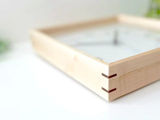 KATOMOKU 加藤木工 Muku Square clock - WH 掛墻鐘
