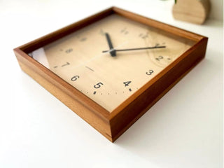 KATOMOKU 加藤木工 Muku Square clock 掛墻鐘
