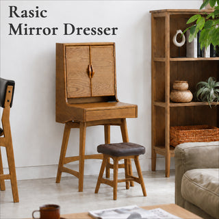 ICHIBA RASIC Mirror Dresser with Stool