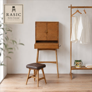 ICHIBA RASIC Mirror Dresser with Stool