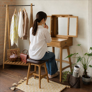 ICHIBA RASIC Mirror Dresser with Stool