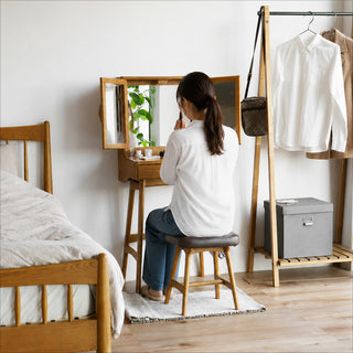 ICHIBA RASIC Mirror Dresser with Stool