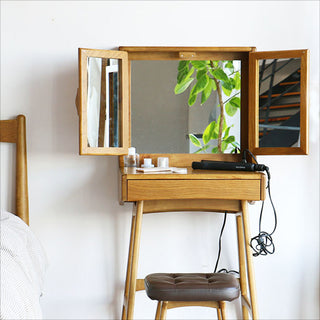 ICHIBA RASIC Mirror Dresser with Stool
