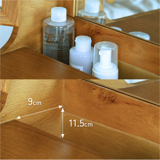 ICHIBA RASIC Mirror Dresser with Stool