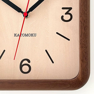 KATOMOKU 加藤木工 Muku Clock 19 - Walnut