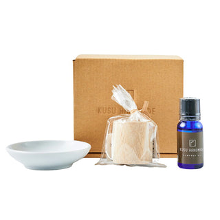 KUSU Aroma Dish + Saucer + Oil Gift Set