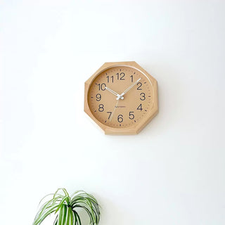 KATOMOKU 加藤木工 Muku clock 2 八角形 掛墻鐘