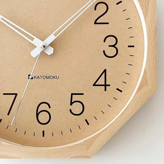 KATOMOKU 加藤木工 Muku clock 2 八角形 掛墻鐘