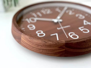 KATOMOKU 加藤木工 Muku clock 2 - Walnut 掛墻鐘