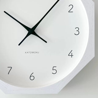 KATOMOKU 加藤木工 Muku clock 7 八角形 掛墻鐘