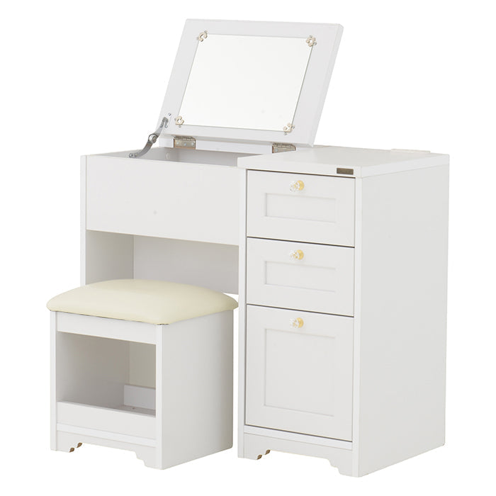 Clearance Sale -  Sato Sangyo ANRI Dressing Table with Stool / White