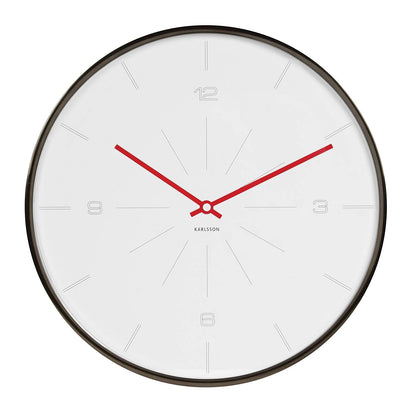 Clearance Sale - Karlsson Wall Clock Thin Line Numbers (White)