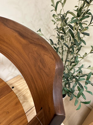 Clearance Sale - 1-Style Urban Short Arm Chair-Walnut