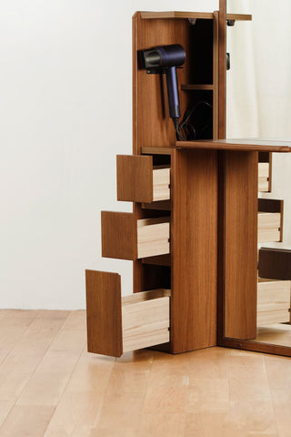 SHIGIYAMA CW Full-length Dresser with stool