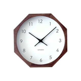 KATOMOKU 加藤木工 Muku clock 7 八角形 掛墻鐘