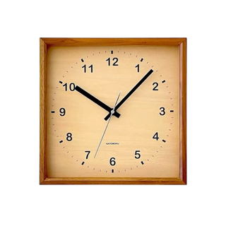 KATOMOKU 加藤木工 Muku Square clock 掛墻鐘