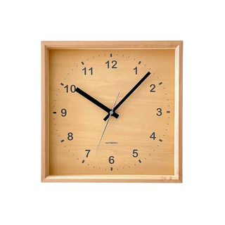 KATOMOKU 加藤木工 Muku Square clock 掛墻鐘