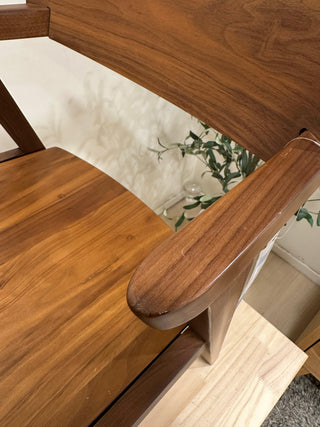 Clearance Sale - 1-Style Urban Short Arm Chair-Walnut