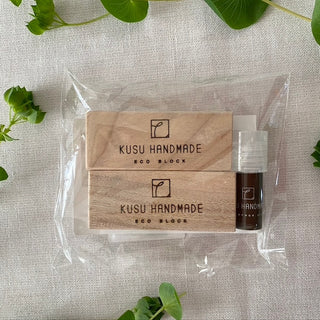 KUSU HANDMADE Eco Block (2pcs  with Camphor Oil 2ml)