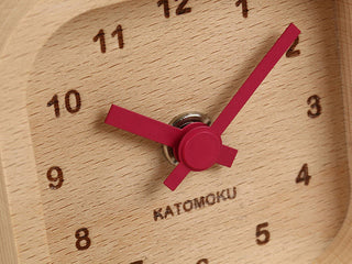 KATOMOKU 加藤木工 Mini Clock 角