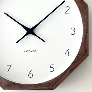 KATOMOKU 加藤木工 Muku clock 7 八角形 掛墻鐘