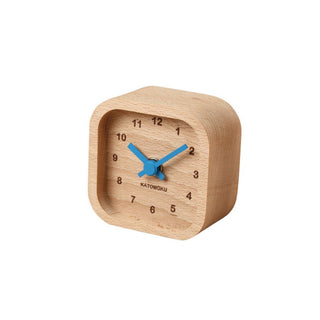 KATOMOKU 加藤木工 Mini Clock 角