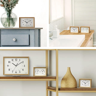 RHYTHM A Series Wooden Table Clock 麗聲座枱木鐘