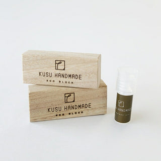 KUSU HANDMADE Eco Block (2pcs  with Camphor Oil 2ml)