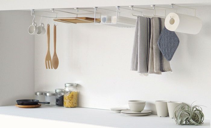 HEIAN SHINDO SPLUCE hanging shelf kitchen paper hanger white SPH-5