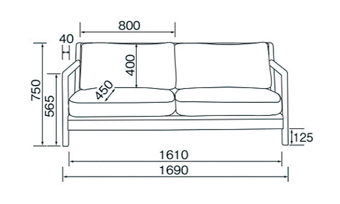 Home Day 2P Sofa LS-448