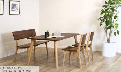 1-Style GAIA Dining Table (Mix-Wood/ Walnut Wood)