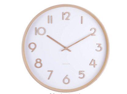 Karlsson Wall Clock Pure Medium - White (M)