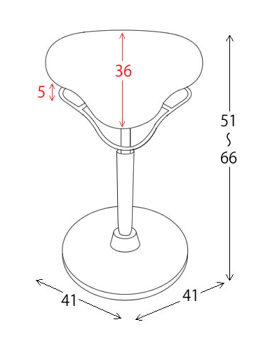 Miyatake  CH-800L Ergonomic Proportion Stool