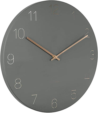Kalsson Wall Clock Charm Engraved Numbers (Jungle Green)