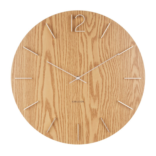 Karlsson Wall Clock - Meek (Light Wood)