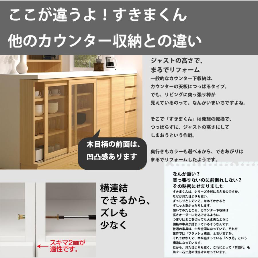 Fujii Sukiman-kun Counter - Sliding Door Cabinet (Polycarbonate type)